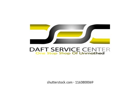 VECTOR DAFT SERVICE CENTER LOGO DESIGN