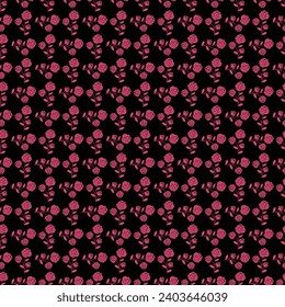 Vector daisy floral seamless pattern in editable vector file