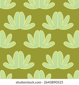 Vector Daisy flower seamless repeat pattern design background. Perfect for modern wallpaper, fabric, home decor, and wrapping projects