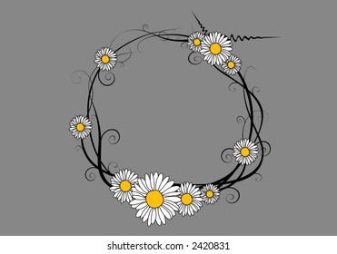 Vector daisy frame