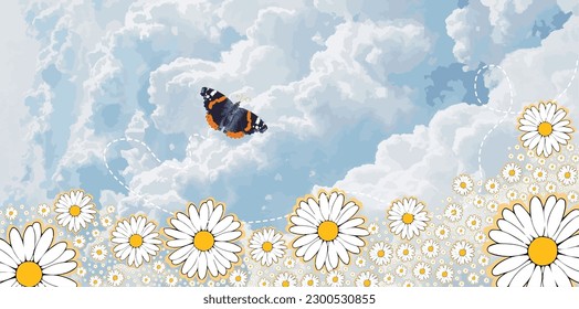 
vector daisy
used to decorate the background