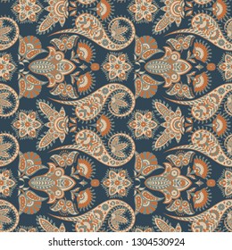 Vector damask background. Paisley seamless pattern