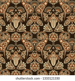 Vector damask background. Paisley seamless pattern