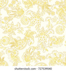 Vector damask background. Paisley seamless pattern