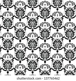 Vector damask pattern