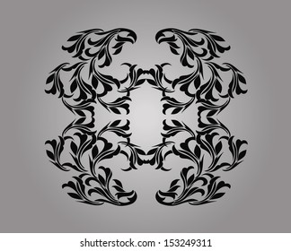 Vector damask pattern 