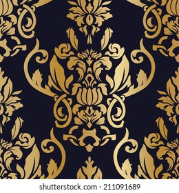 Vector damask pattern