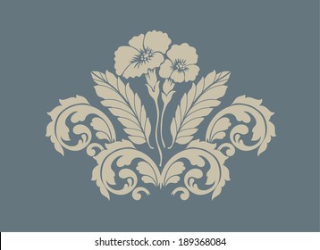 Vector. damask pattern, Baroque Seamless Pattern