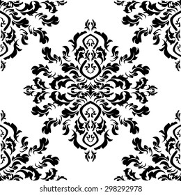 Vector damask pattern element