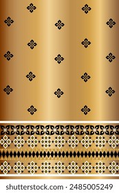 Vector damask pattern element. Classic luxury Baroque ornament, Royal Victorian texture for wallpaper, textiles, and packaging. Exquisite baroque floral pattern.