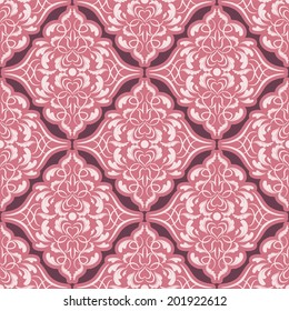 Vector damask pattern. Luxury wallpaper. Flower design elements. 