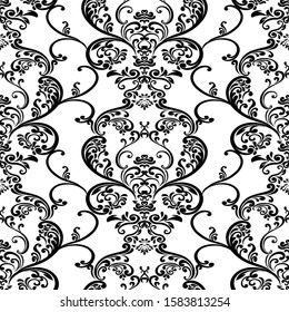 vector damask patterns for greeting cards and wedding invitations.