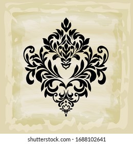 vector damask patterns for greeting cards and wedding invitations