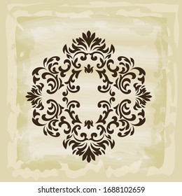 vector damask patterns for greeting cards and wedding invitations