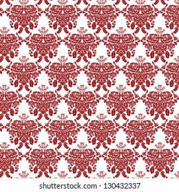 Vector damask seamless background