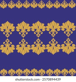 Vector damask seamless background. Classical luxury old fashioned damask ornament, victorian seamless texture for wallpapers, textile, wrapping. Exquisite floral baroque template.