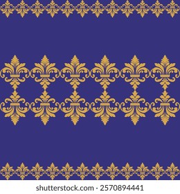 Vector damask seamless background. Classical luxury old fashioned damask ornament, victorian seamless texture for wallpapers, textile, wrapping. Exquisite floral baroque template.