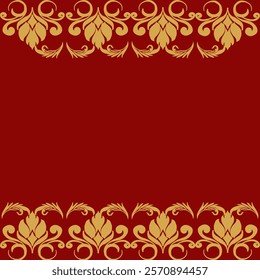 Vector damask seamless background. Classical luxury old fashioned damask ornament, victorian seamless texture for wallpapers, textile, wrapping. Exquisite floral baroque template.