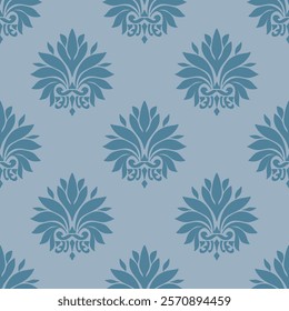 Vector damask seamless background. Classical luxury old fashioned damask ornament, victorian seamless texture for wallpapers, textile, wrapping. Exquisite floral baroque template.