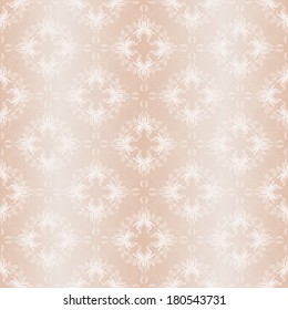Vector damask seamless background of floral elements.  Royal wallpaper.