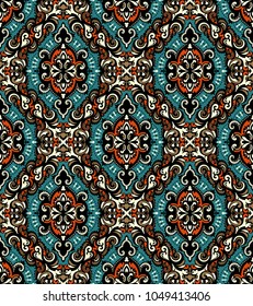 Vector damask seamless pattern