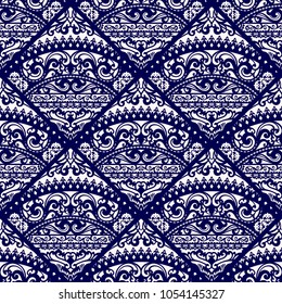 Vector damask seamless pattern