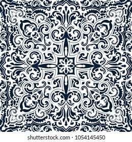 Vector damask seamless pattern