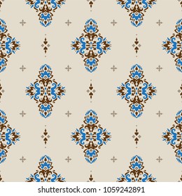Vector damask seamless pattern