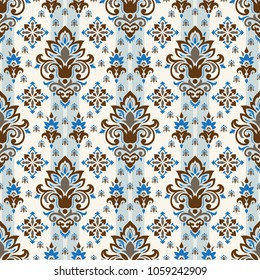 Vector damask seamless pattern