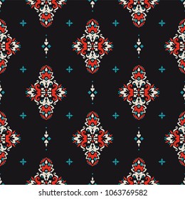 Vector damask seamless pattern