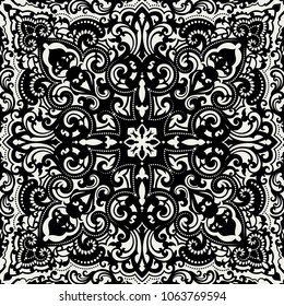 Vector damask seamless pattern