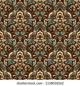 Vector damask seamless pattern