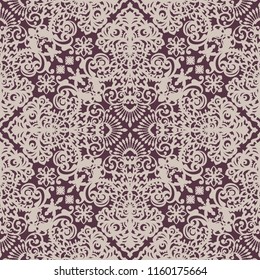 Vector damask seamless pattern