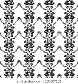 Vector damask seamless pattern