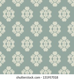 Vector  damask seamless pattern