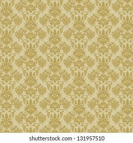 Vector  damask seamless pattern