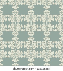 Vector damask seamless pattern
