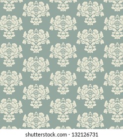 Vector damask seamless pattern