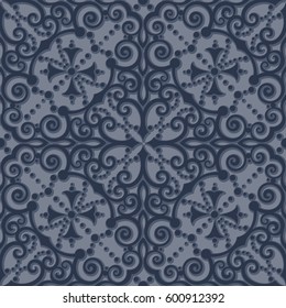 Vector damask seamless pattern