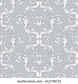 Vector damask seamless pattern