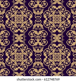 Vector damask seamless pattern