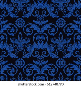 Vector damask seamless pattern