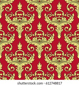 Vector damask seamless pattern