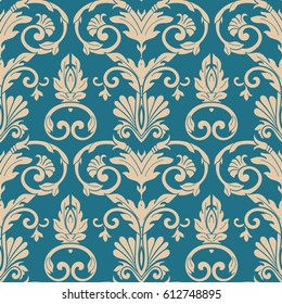 Vector damask seamless pattern