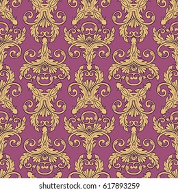 Vector damask seamless pattern