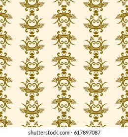 Vector damask seamless pattern