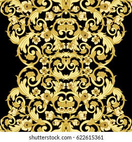 Vector damask seamless pattern