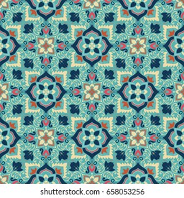 Vector damask seamless pattern