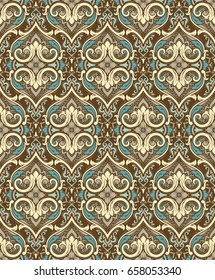 Vector damask seamless pattern