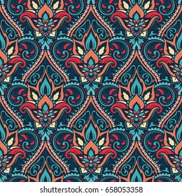 Vector damask seamless pattern